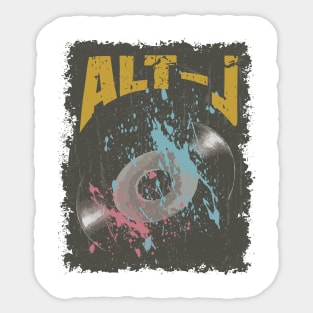 Alt-J Vintage Vynil Sticker